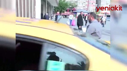Yolcu seçtiği için ceza kesilen taksici gazetecilere küfretti!