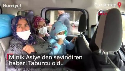 Minik Asiye'den sevindiren haber! Taburcu oldu