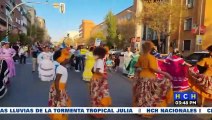 Centenares de hondureños celebran el día de La Hispanidad en Madrid