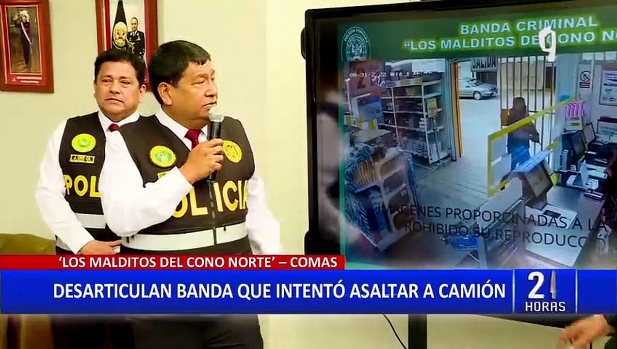 Comas: Capturan peligrosa banda criminal cuando intentaba asaltar un camión