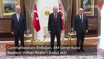 Cumhurbaşkanı Erdoğan, BM Genel Kurul Başkanı Volkan Bozkır'ı kabul etti