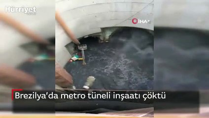 Brezilya’da metro tüneli inşaatı çöktü