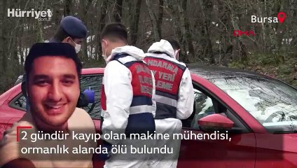 2 gündür kayıp olan makine mühendisi, ormanlık alanda ölü bulundu