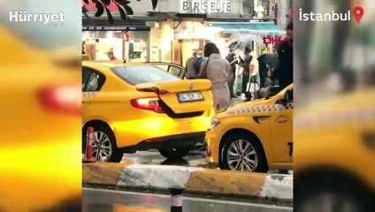 Taksiciler lodosta bile pazarlık yapıp müşteriyi almadı