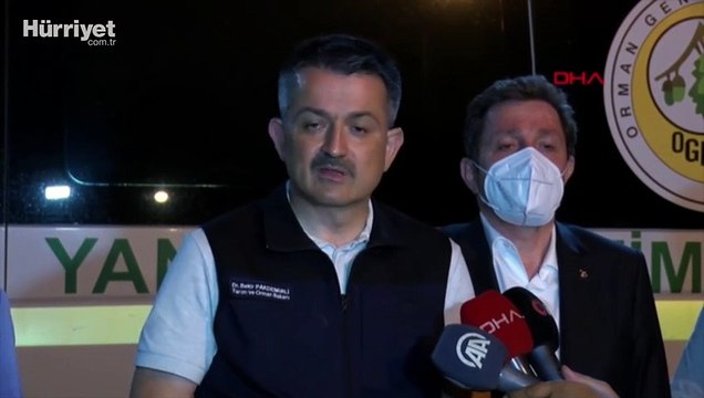 Tarım ve Orman Bakanı Bekir Pakdemirli, orman yangınlarıyla ilgili son durumu paylaştı