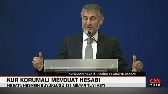 Bakan Nebati: Kur korumalı mevduat hesabı 131 milyar lirayı aştı