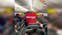 Uçakta 'taciz' ve 'iftira' iddiası