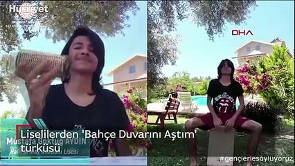 Liselilerden 'Bahçe Duvarını Aştım' türküsü