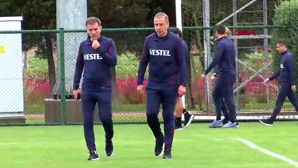 Trabzonspor, yağmur altında çalıştı