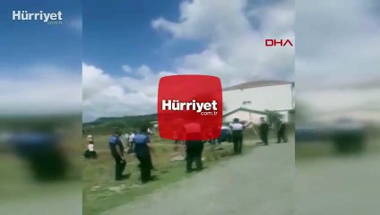 Arnavutköy'de zabıta yıkıma gitti, ahır sahipleri sopalarla birbirine saldırdı