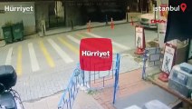 Beşiktaş'ta saniyelerle kurtuluş kamerada