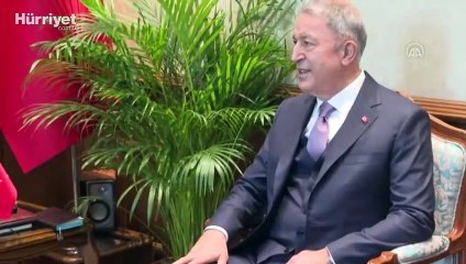 Milli Savunma Bakanı Akar, Moğolistan Savunma Bakanı Gürsed ile görüştü