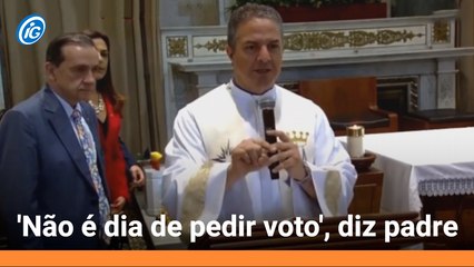 Em Aparecida, padre critica uso político da religião: "Hoje não é dia de pedir voto"