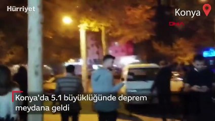 Konya'da 5.1 büyüklüğünde deprem meydana geldi