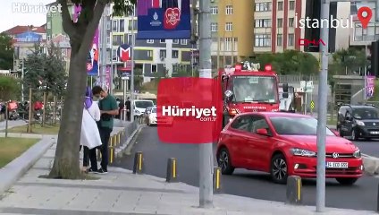 Eyüpsultan'da metro aracında çıkan yangın seferleri aksattı