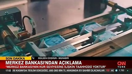 Merkez Bankası'ndan döviz kurlarına ilişkin açıklama