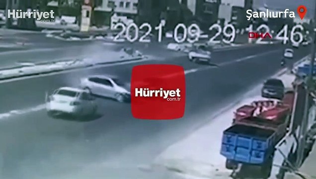Şanlıurfa’da 6 kişinin yaralandığı kaza kamerada