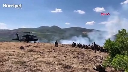 Tunceli'de teröristlere ait 10 sığınak imha edildi