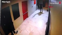 Dairenin kapısını açmaya çalışan hırsız, o anda kapı açılınca ev sahibiyle göz göze geldi