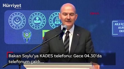 Bakan Soylu'ya KADES telefonu: Gece 04.30'da telefonum çaldı...