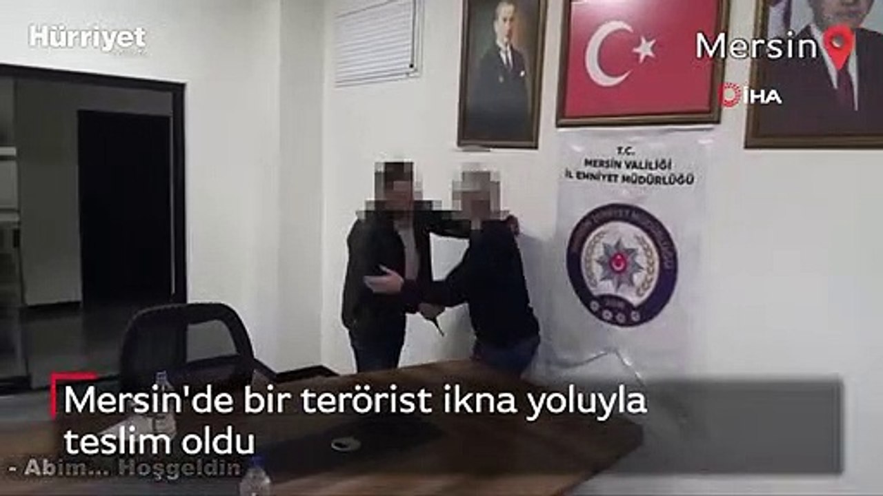 Mersin'de bir terörist ikna yoluyla teslim oldu