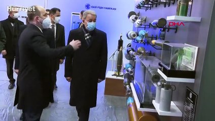 Bakan Akar, MKEK Barutsan Roket ve Patlayıcı Fabrikası'nı ziyaret etti