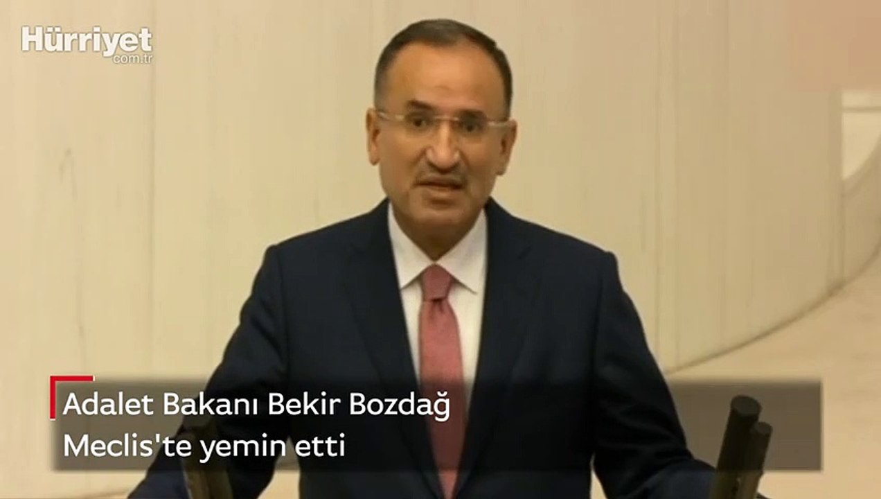 Adalet Bakan Bekir Bozda Meclis Te Yemin Etti Dailymotion Video