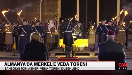 Almanya'da Merkel'e veda töreni