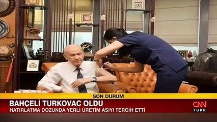MHP lideri Bahçeli 'Turkovac' aşısı oldu