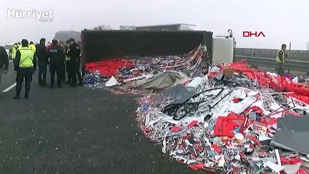 Kuzey Marmara Otoyolu'nda kaza