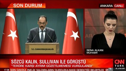 İbrahim Kalın, Sullivan ile görüştü