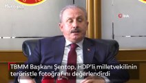 TBMM Başkanı Şentop, HDP'li milletvekilinin teröristle fotoğrafını değerlendirdi