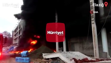 Elazığ Atatürk Stadyumu'nda yangın