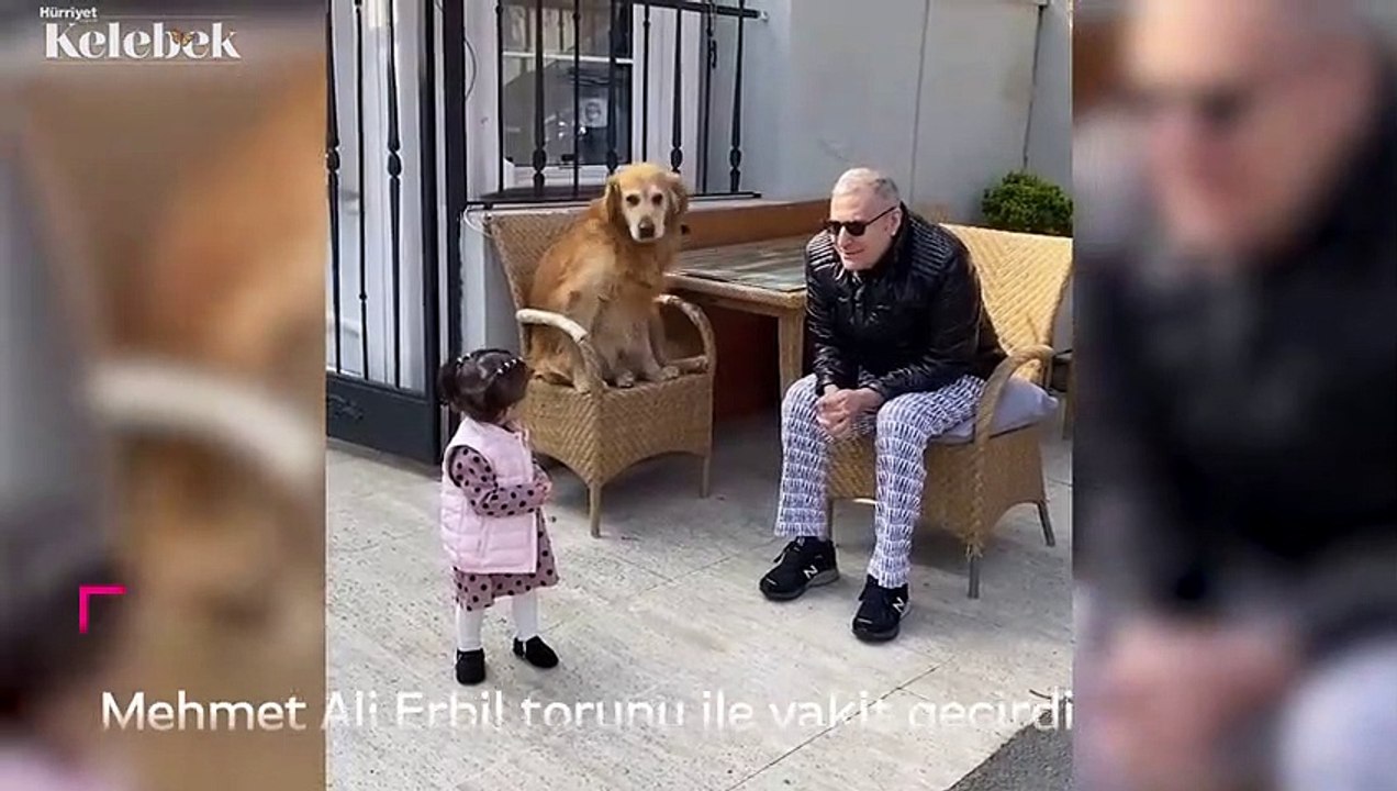 Mehmet Ali Erbil torunu ile vakit geçirdi