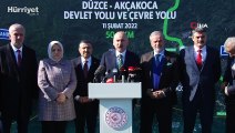 Bakan Karaismailoğlu, Düzce-Akçakoca Devlet ve Çevre Yolu'nun açılış törenine katıldı