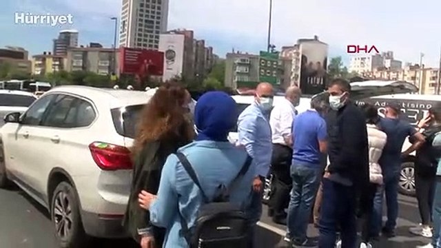 Beşiktaş'ta kazada makas iddiası: 4 yaralı 11 araç hasar gördü