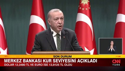 Merkez Bankası kur seviyesini açıkladı