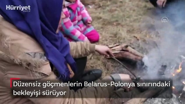 Düzensiz göçmenlerin Belarus-Polonya sınırındaki bekleyişi sürüyor