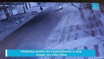 Violento asalto de motochorros a una mujer en Villa Elisa