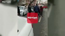 Sokak ortasında kadına şiddet!