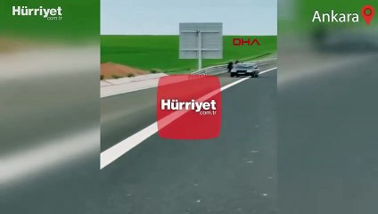 Ankara'da otoyol kenarında kadın şiddet!