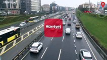 İstanbul'da kısıtlama öncesi trafik yoğunluğu yüzde 74'e çıktı