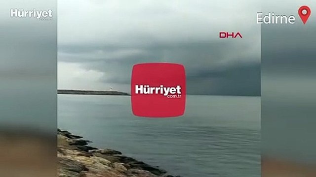 Enez sahili açıklarında iki hortum oluştu