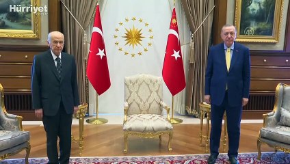Cumhurbaşkanı Erdoğan'ın MHP Genel Başkanı Bahçeli ile görüşmesi başladı