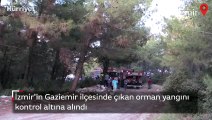İzmir'in Gaziemir ilçesinde çıkan orman yangını kontrol altına alındı