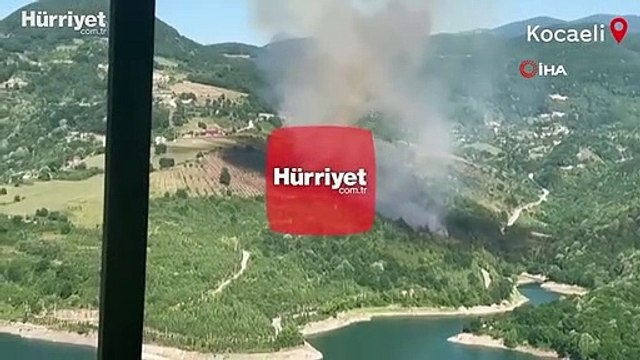 Ormanlık alanda yangın çıktı, söndürme çalışmaları devam ediyor