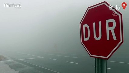 Bolu Dağı'nda sağanak ve sis etkili