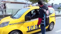 Fatih'te sivil polisi almayıp müşteri seçen taksiciye ceza