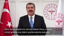 Bakan Koca'dan corona virüsü gündemine ilişkin açıklamalarda bulundu