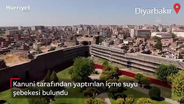 Diyarbakır'da Kanuni Sultan Süleyman tarafından yaptırılan içme suyu şebekesi bulundu